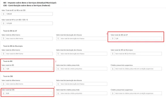 Emissão de NF-e Normal: Totais IBS e CBS – Parte 2